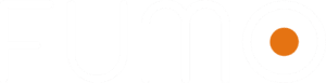 Fumo logotyp i vitt